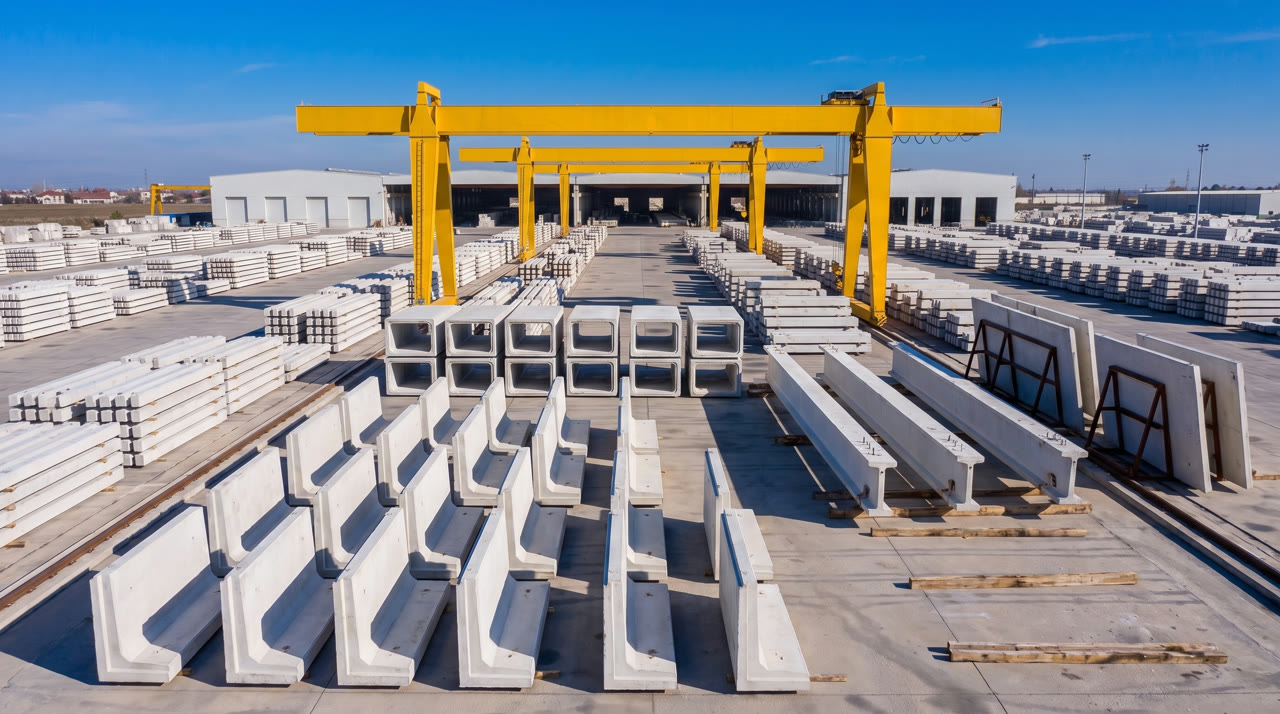 Özel Projeler ve Altyapı Elemanları — prefabrik betonarme yapı